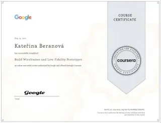 Coursera - UX Design Wireframes